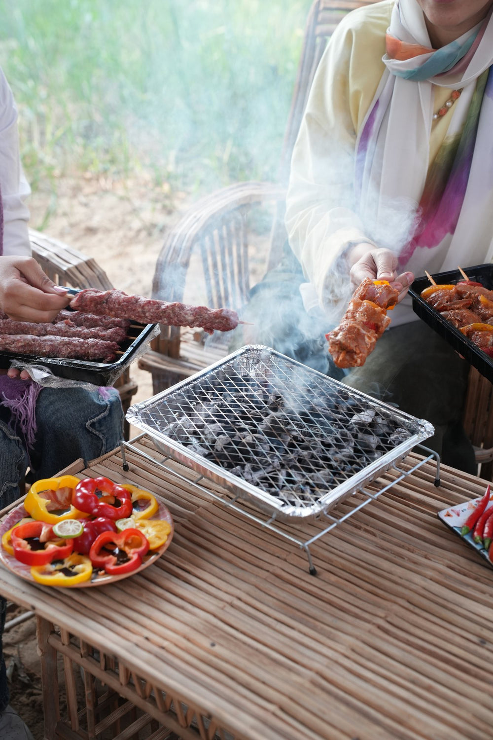 kofta table – Fast Grill disposable BBQ