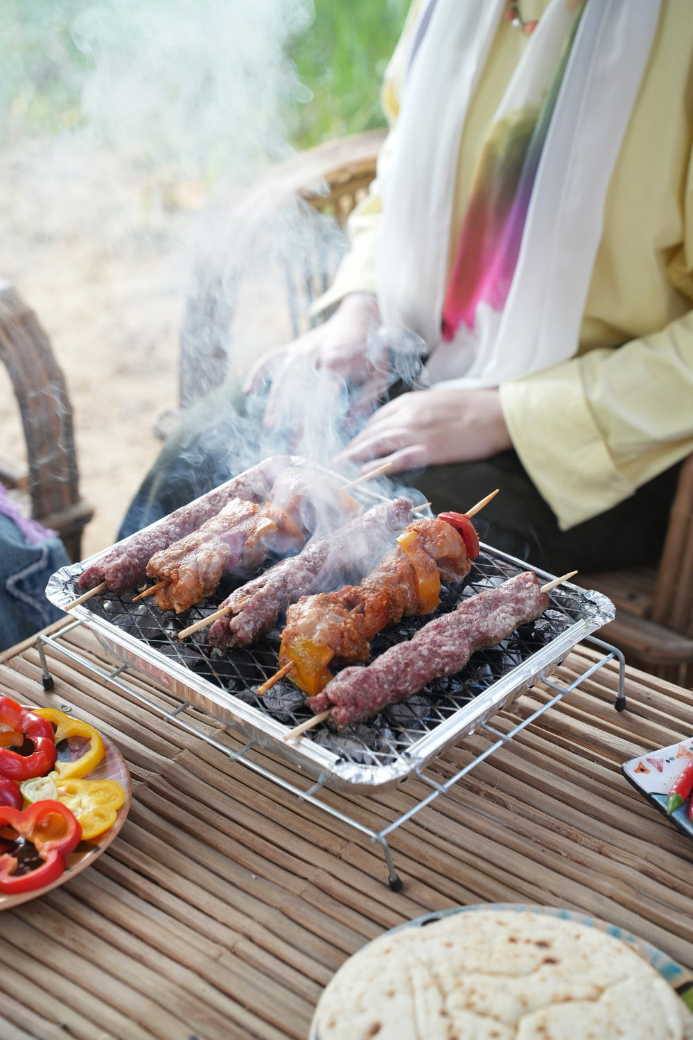 skewers bread – Fast Grill disposable BBQ